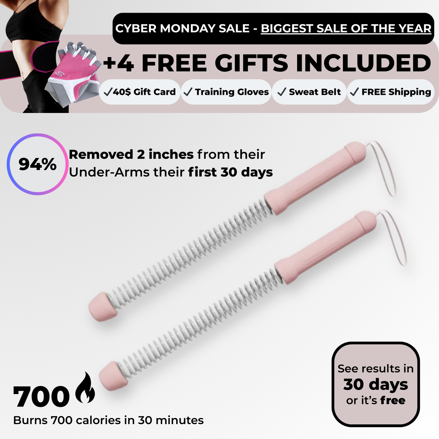 Burn Flabby Arms & Belly Fat in 30 Days